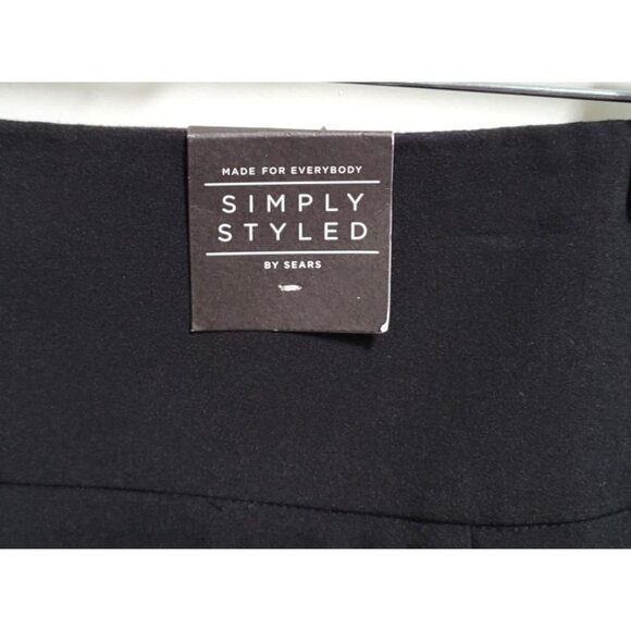 Simply Styled By Sears Black Fully Lined Essential Suiting Pencil Skirt Size 16 - Picture 2 of 10